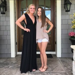 Lulus Black Maxi Formal Dress